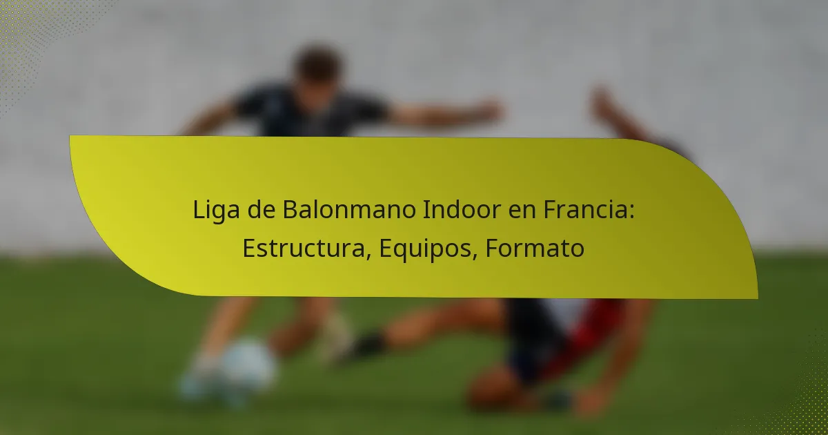 Liga de Balonmano Indoor en Francia: Estructura, Equipos, Formato