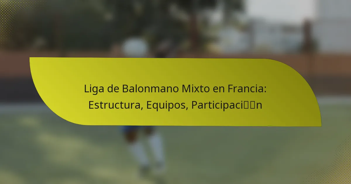 Liga de Balonmano Mixto en Francia: Estructura, Equipos, Participación